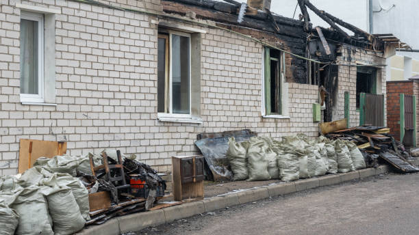 Professional Fire Damage Removal technician working in Bridgeport, WA